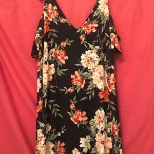 Cut out shoulder dress